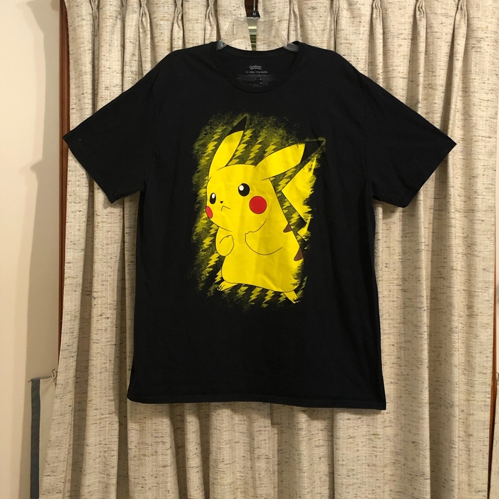 Pokemon Pikachu Lightning Portrait Short Sleeve T-Shirt